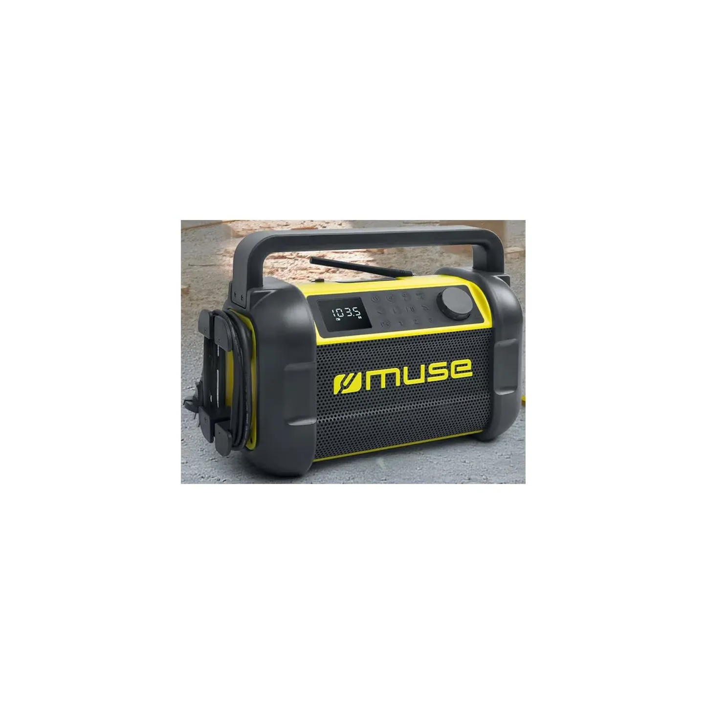 Muse | M-928 BTY | Jobsite Radio speaker | Waterproof | Bluetooth | Black/Yellow | Portable | Wireless connection