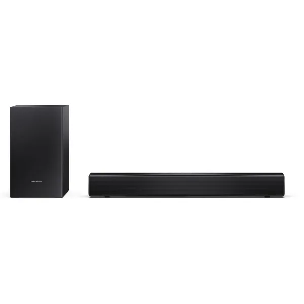 Sharp Compact 2.1 Soundbar with Wireless Subwoofer | HT-SBW121 | 240 W | Bluetooth | Black | Wireless connection