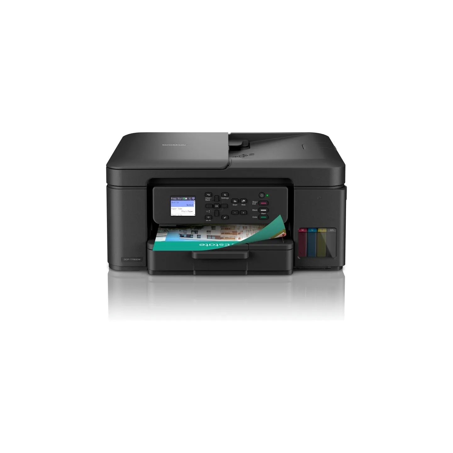 Brother | Wireless Printer with ADF | DCP-T780DW | Inkjet | Colour | 3-in-1 | A4 | Wi-Fi | Black