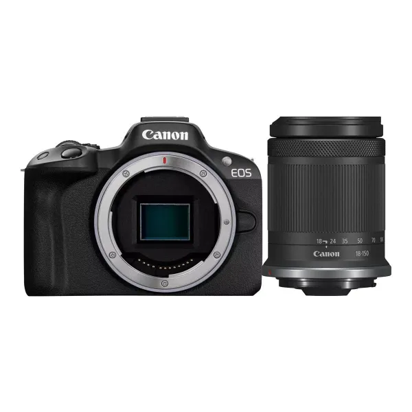 Canon | EOS R50 - digital camera RF-S 18-150mm F3.5-6.3 IS STM lens | Megapixel 24.2 MP | ISO sensitivity (max) ISO 51200 | Wi-F