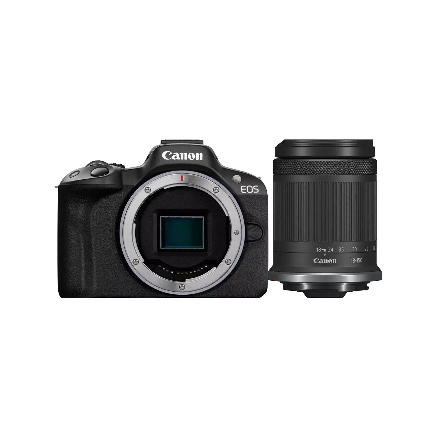Canon | EOS R50 - digital camera RF-S 18-150mm F3.5-6.3 IS STM lens | Megapixel 24.2 MP | ISO sensitivity (max) ISO 51200 | Wi-F