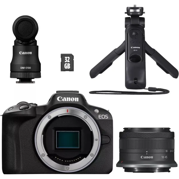 Canon | EOS R50 + RF-S 18-45mm CREATOR KIT (SIP) | Megapixel 24.2 MP | Image stabilizer | ISO sensitivity (max) 32000 | Display 