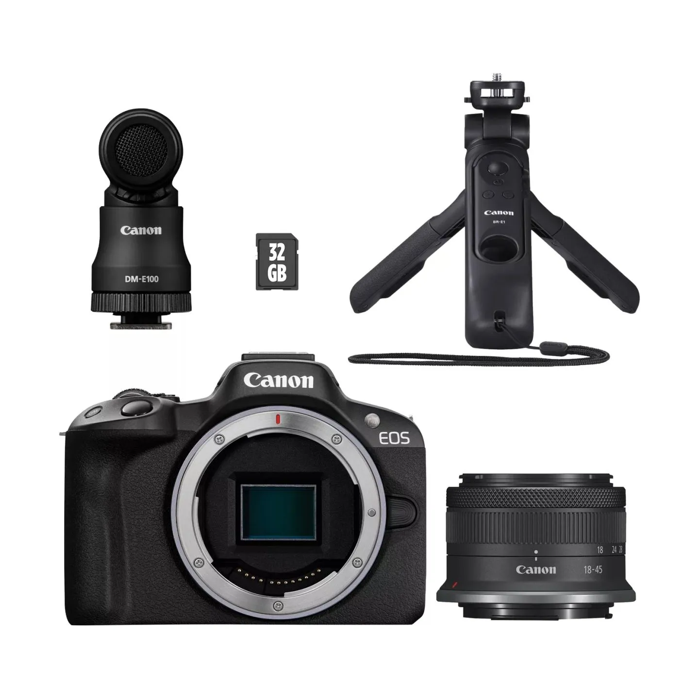 Canon | EOS R50 + RF-S 18-45mm CREATOR KIT (SIP) | Megapixel 24.2 MP | Image stabilizer | ISO sensitivity (max) 32000 | Display 