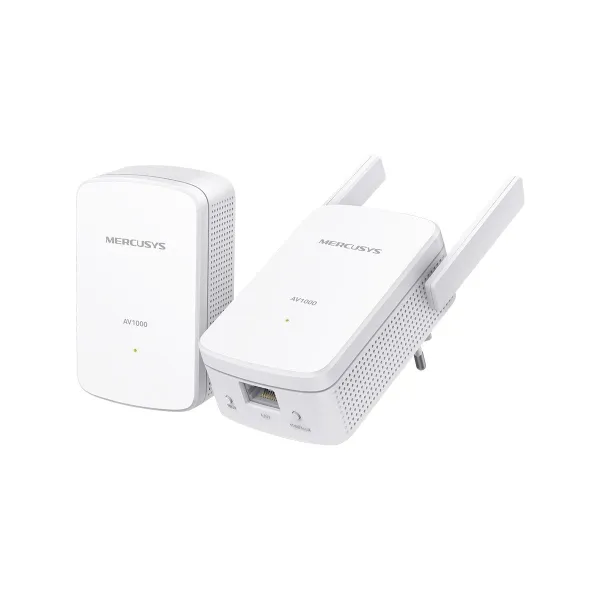 Mercusys | AV1000 Gigabit Powerline Wi-Fi Kit | MP510 KIT | 1000 Mbit/s | Ethernet LAN (RJ-45) ports 1 | 802.11n