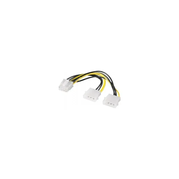Goobay | Power cable/adapter for PC graphics cards, PCI-E to PCI Express 8-pin | 93241