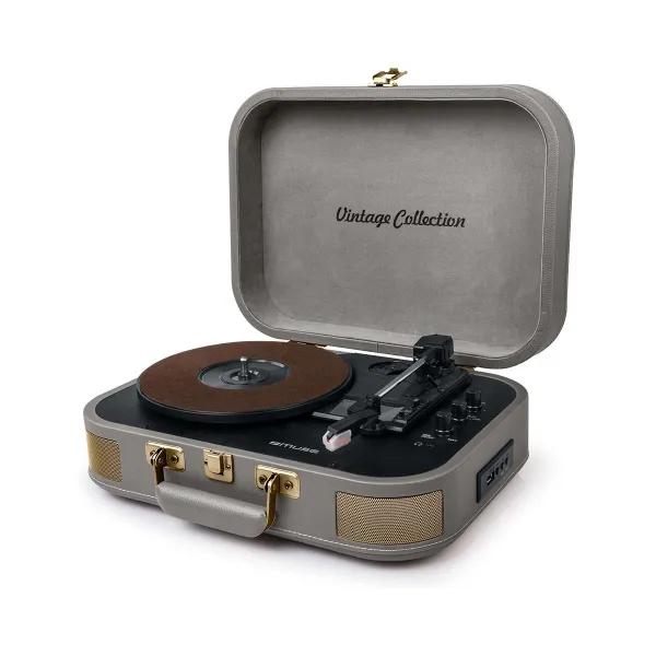 Muse | Turntable Stereo System | MT-201 BTG | Grey | USB port | AUX in
