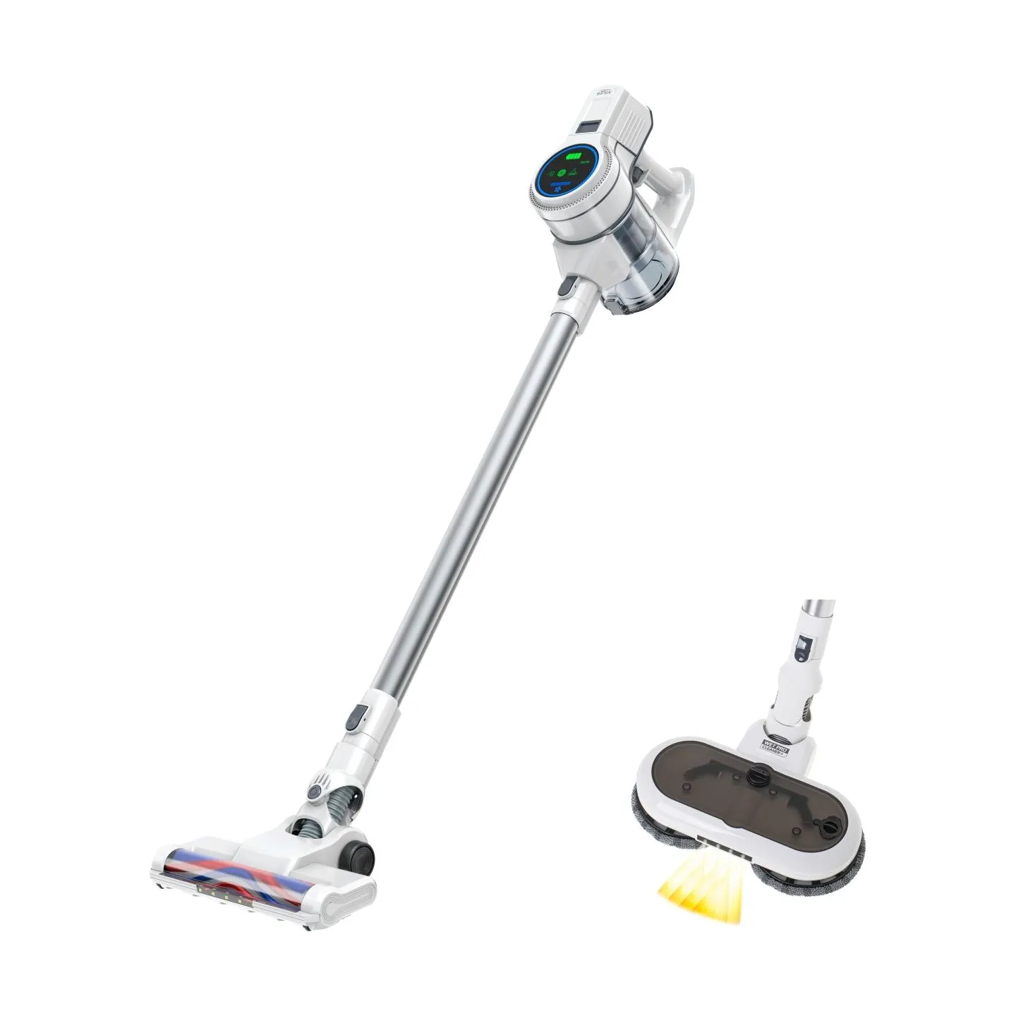 Adler Vacuum Cleaner | AD 7064 2in1 | Cordless operating | 220-240 V | Operating time (max) 57 min | White | Warranty 24 month(s