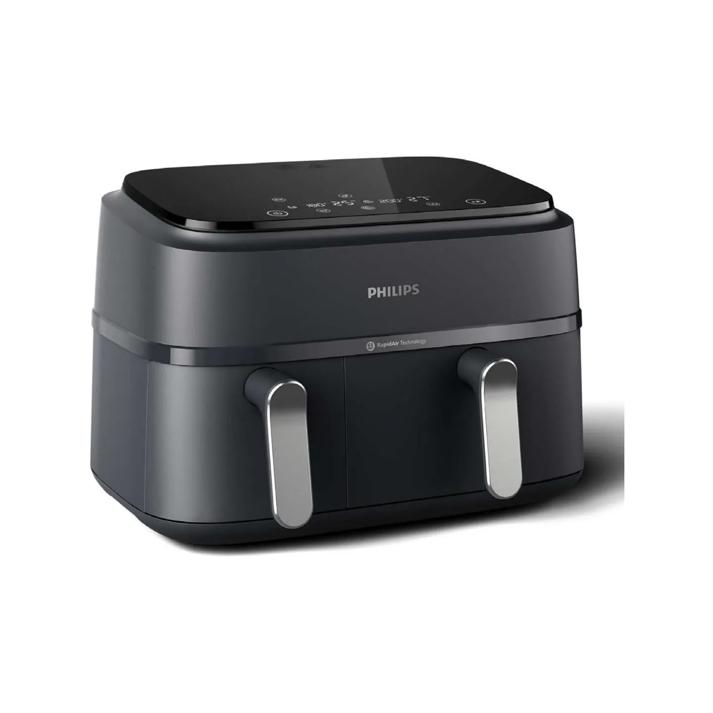 Philips Dual Basket Airfryer | NA351/00 3000 Series | Power 2750 W | Capacity 9 L | Rapid Air technology | Black