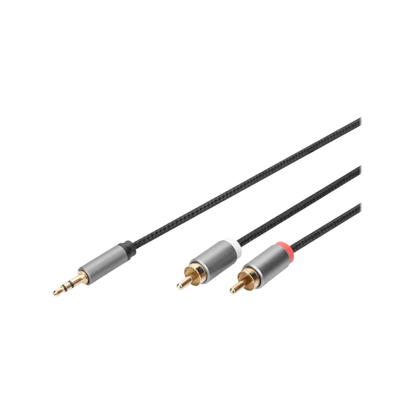 Digitus Audio adapter cable, 3.5 mm stereo jack to RCA | DB-510330-010-S