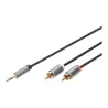 Digitus Audio adapter cable, 3.5 mm stereo jack to RCA | DB-510330-010-S