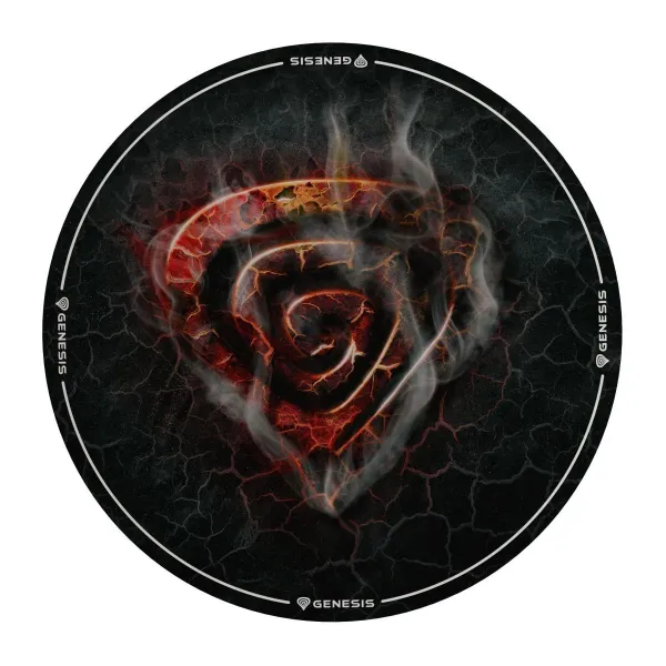 Genesis Tellur 400 Round Lava Floor Mat | Black