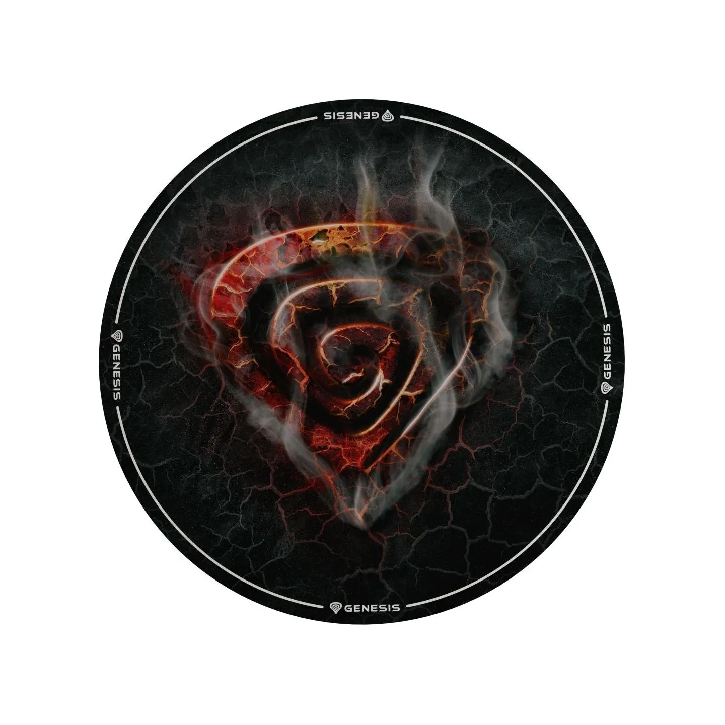 Genesis Tellur 400 Round Lava Floor Mat | Black