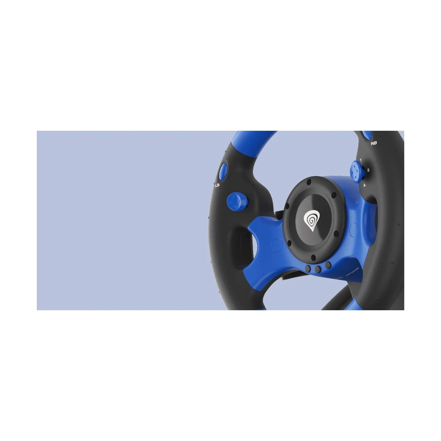 Genesis | Driving Wheel | Seaborg 350 | Blue/Black | Game racing wheel