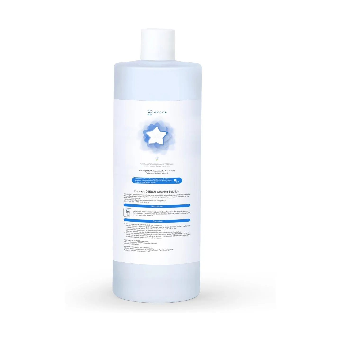 Ecovacs | Cleaning Solution for DEEBOT Family | D-SO01-0019 | 1000 ml