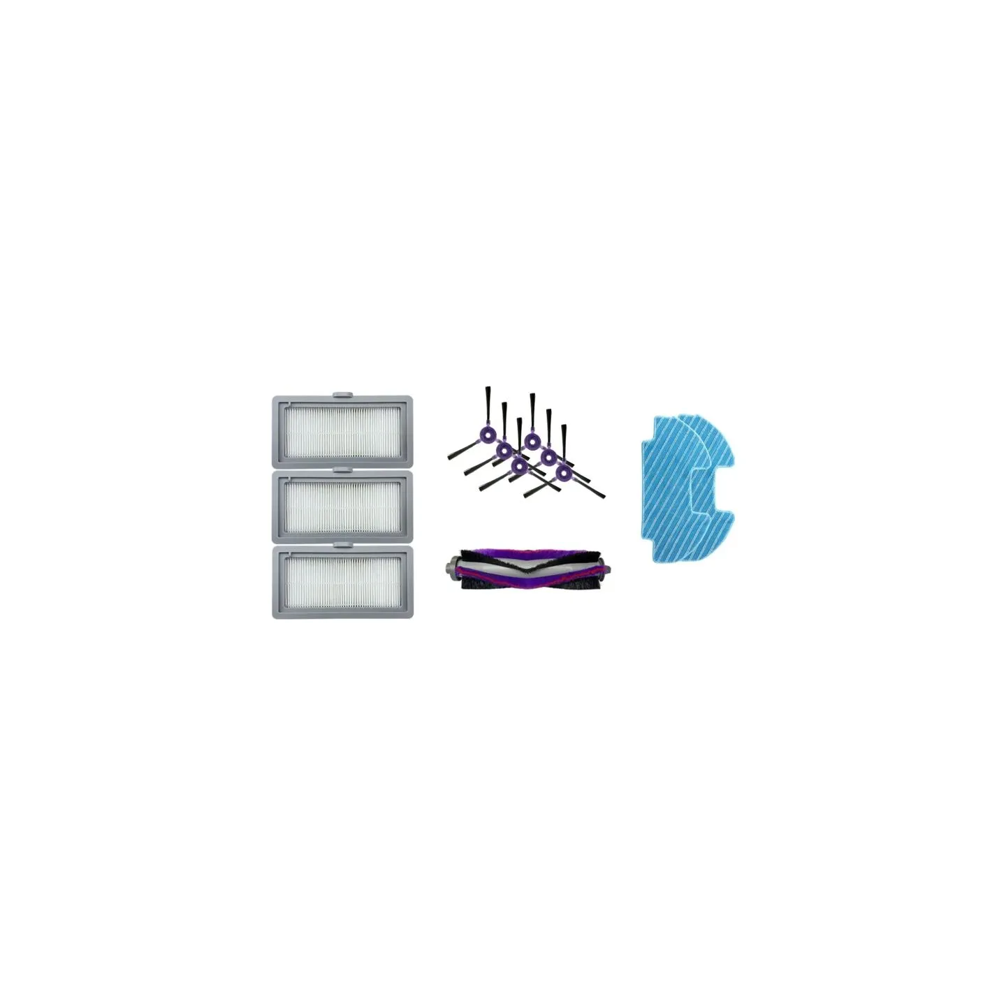 Midea | Spare Parts Kit: 6x Side Brush, 1x Main Brush, 3x HEPA Filter, 2x Mopping Cloth for I5C