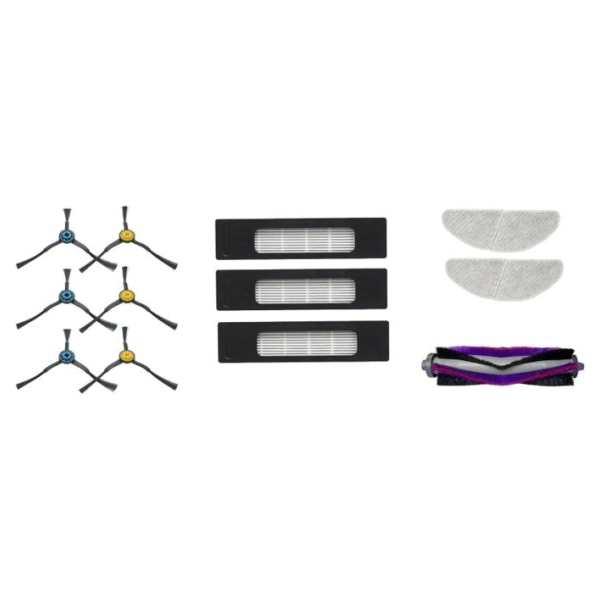 Midea | Spare Parts Kit: 6x Side Brush, 1x Main Brush, 3x HEPA Filter, 2x Mopping Cloth for M7Pro/S8+