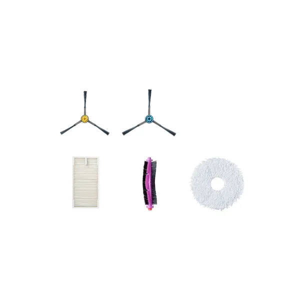 Midea Spare Parts Kit for V12: 6x Side brushes, 2x Roller brushes, 3x HEPA Filters, 4x Mops, 3x Dust Bags