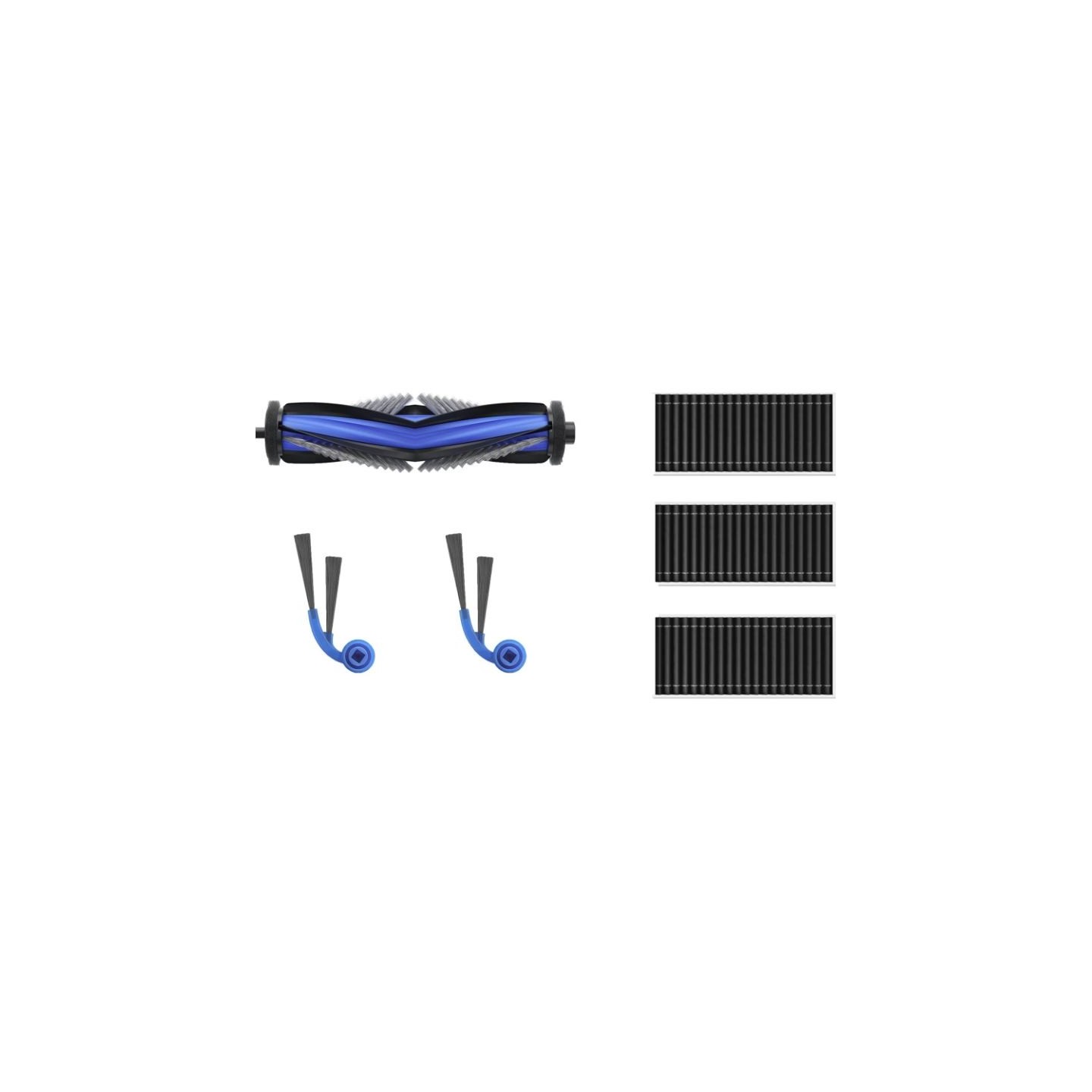 Ecovacs DKT060214 Service Kit for DEEBOT T80 Family, 1x Anti-Tangle Main Brush, 2 Anti-Tangle Side Brushes, 3x Antibacterial Fil