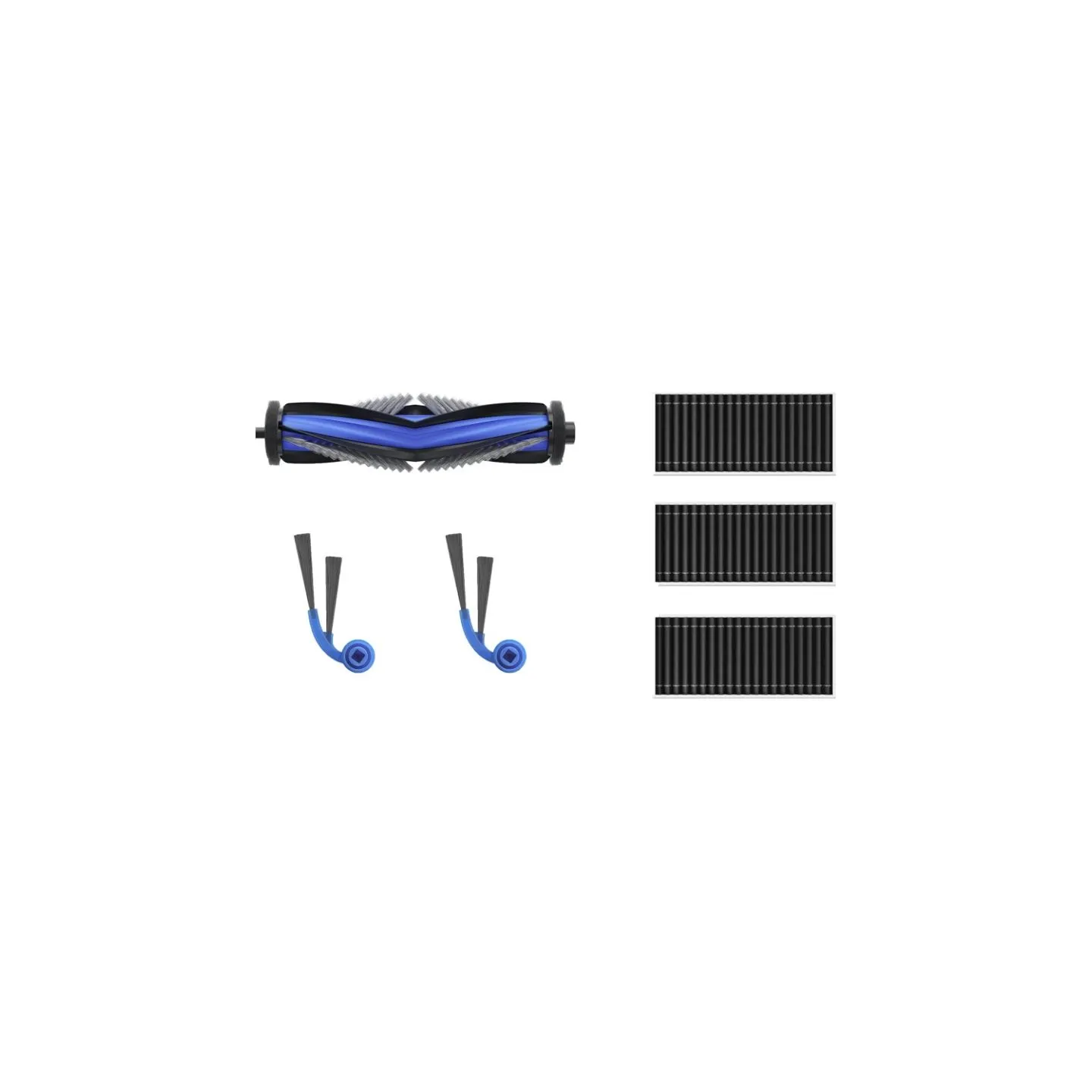 Ecovacs DKT060214 Service Kit for DEEBOT T80 Family, 1x Anti-Tangle Main Brush, 2 Anti-Tangle Side Brushes, 3x Antibacterial Fil