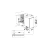 Whirlpool Dishwasher | WH6IC11BS7LA0 | Built-in | Width 44.8 cm | Number of place settings 11 | Number of programs 9 | Energy ef