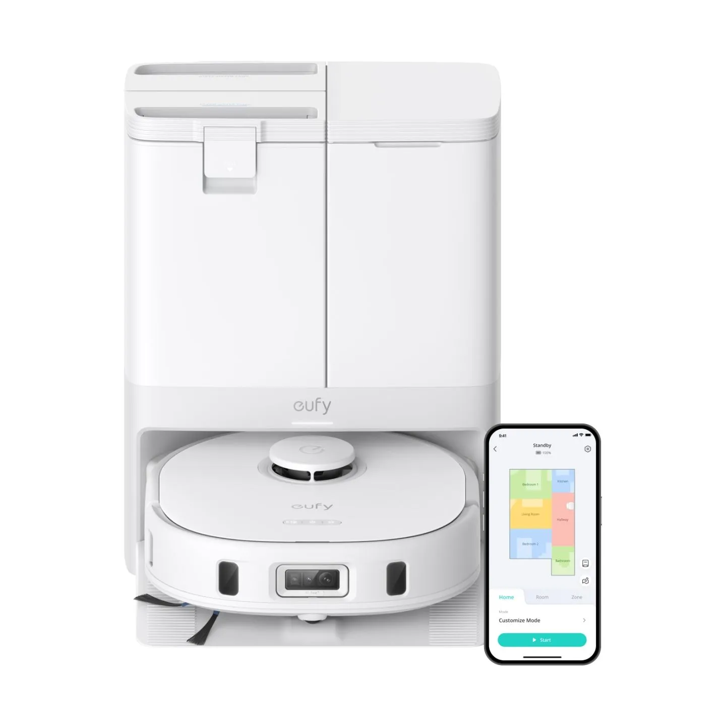 Anker Eufy | Robot Vacuum Cleaner | X10 Pro Omni | Wet&Dry | 5200 mAh | Dust capacity 2.5 L | 8000 Pa | White