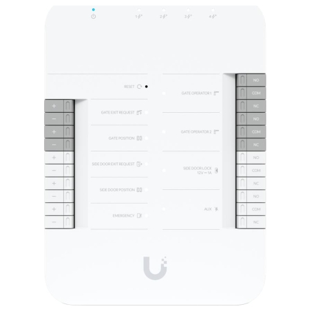 Ubiquiti UA-Hub-Gate advanced Gate Hub enabling seamless gate access control via connected Access readers or Intercom, 2x Gate o