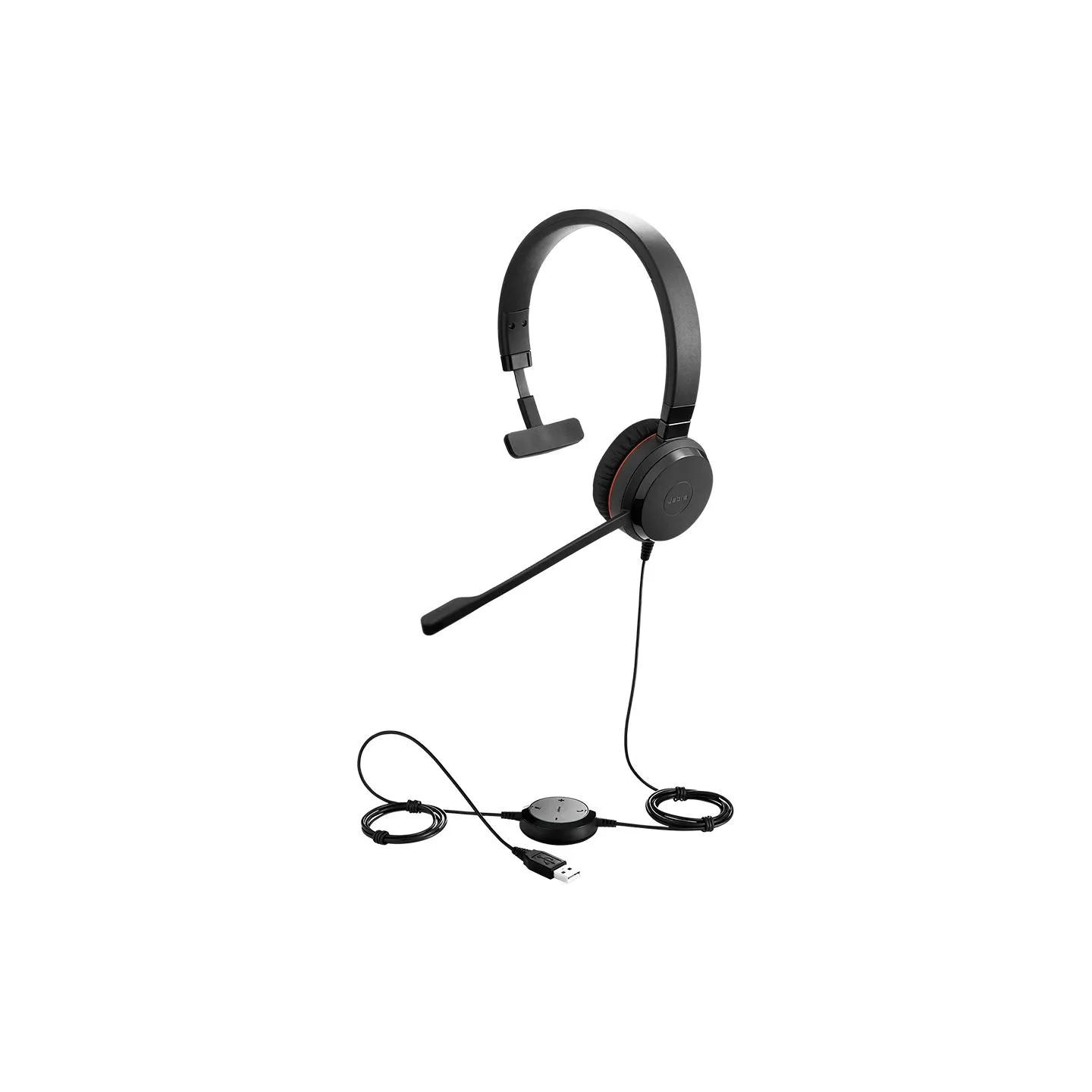 Jabra Evolve 20 SE, Mono UC, USB C/A adapter, Leather