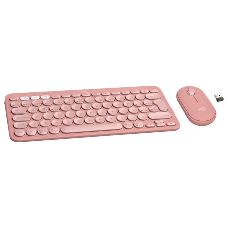 Logitech Pebble 2 Bluetooth Keyboard Combo - TONAL ROSE - US INT'L