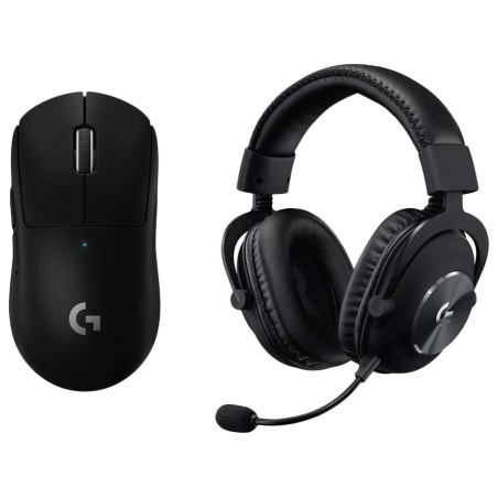 Logitech G PRO X Wireless LIGHTSPEED Gaming Mouse and headset - BLACK - 2.4GHZ/BT - EMEA29-953