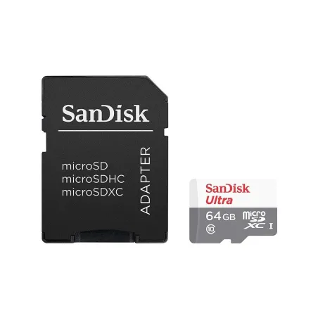 Sandisk Ultra microSDXC 64GB + SD Adapter 100MB/s Class 10 UHS-I