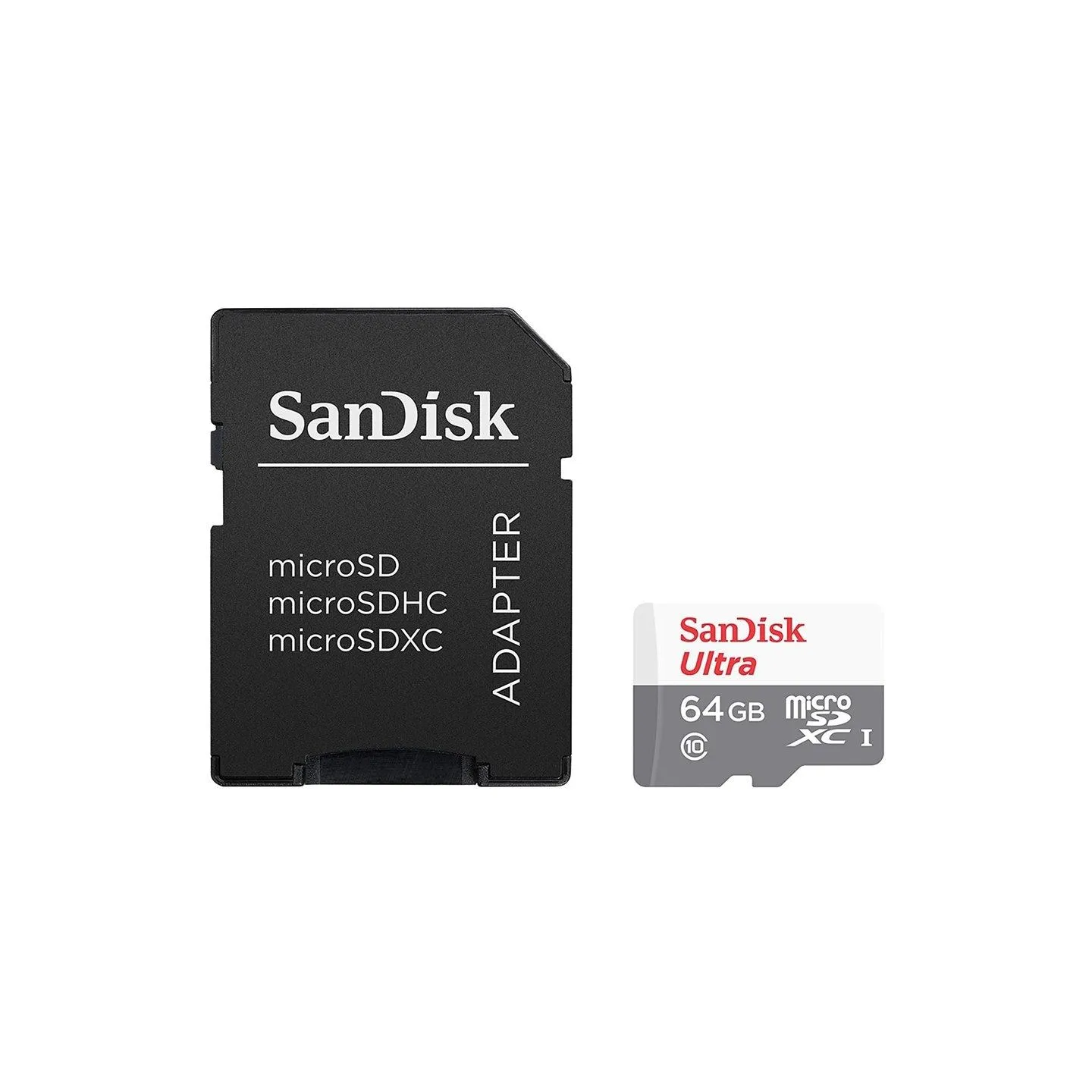 Sandisk Ultra microSDXC 64GB + SD Adapter 100MB/s Class 10 UHS-I