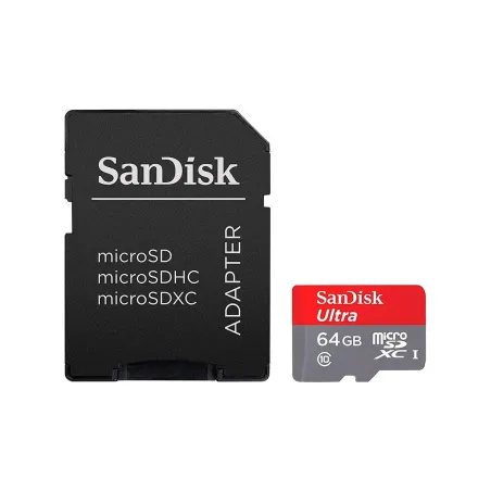 Sandisk High Endurance microSDXC 64GB + SD Adapter - for dash cams & home monitoring, up to 5,000 Hours, Full HD / 4K videos, up