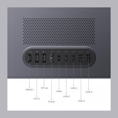 Lenovo YOGA PRO 27UD-10 26.5" QD-OLED (3840X2160) 120HZ/250NITS/0.03MS/99% SRGB, 99% DCI-P3, 96% ADOBE® RGB/MODULAR CAMERA WITH 