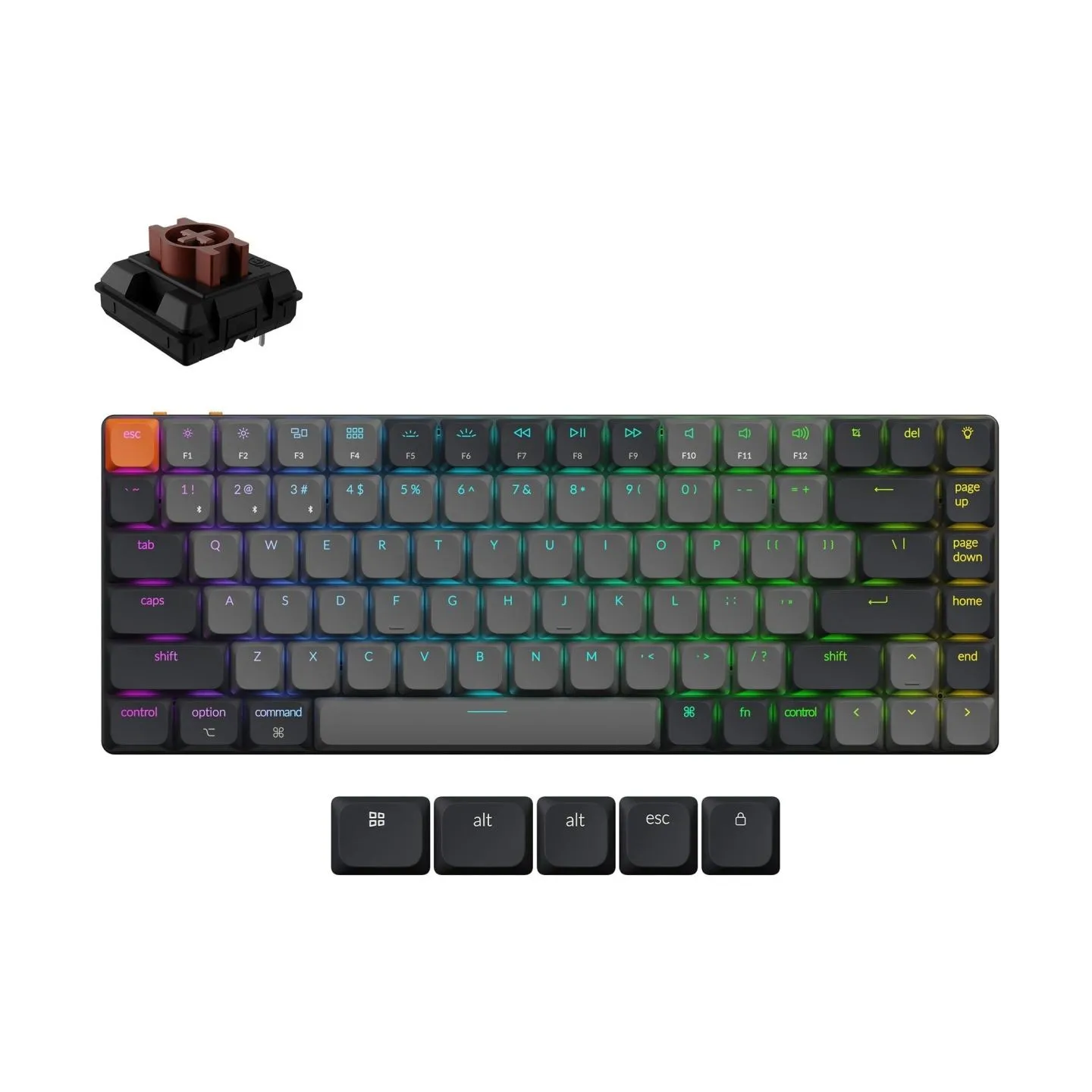 Keychron KEYBOARD WRL K3 RGB/BLACK K3X-B3 KEYCHRON