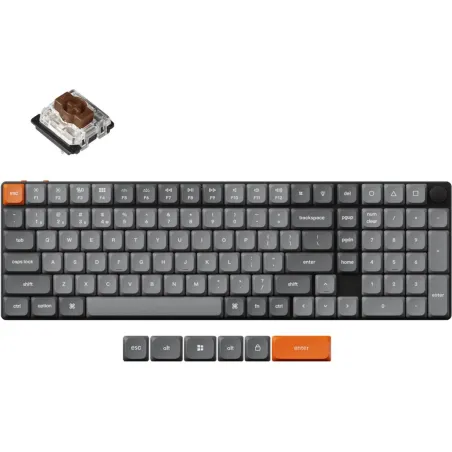 Keychron KEYBOARD WRL K17 MAX RGB/BLACK K17M-H3 KEYCHRON