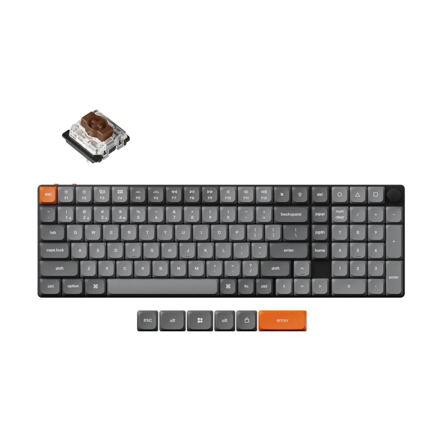 Keychron KEYBOARD WRL K17 MAX RGB/BLACK K17M-H3 KEYCHRON