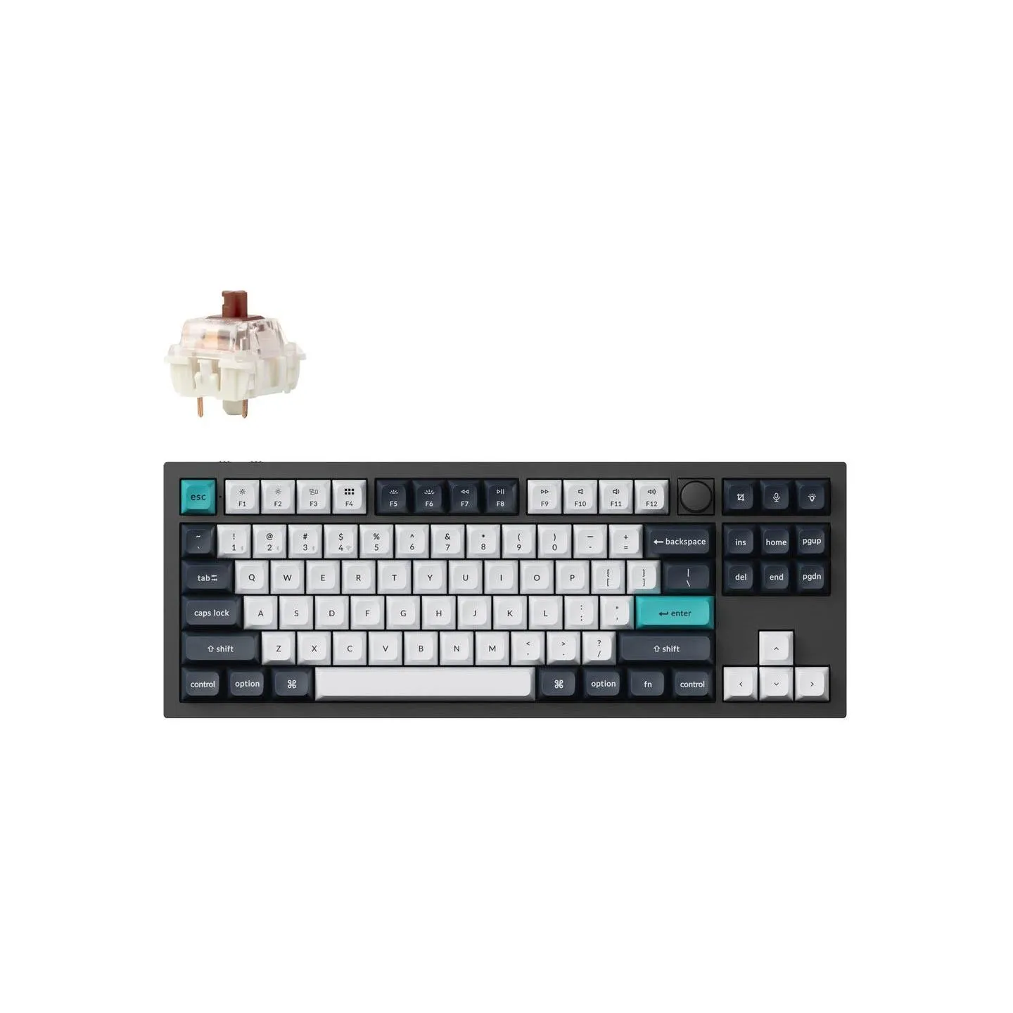 Keychron KEYBOARD WRL Q3 MAX RGB/CARBON BLACK Q3M-M3 KEYCHRON