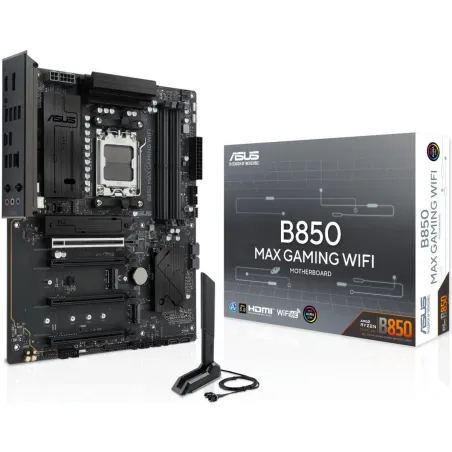 Asus Mainboard|ASUS|AMD B850|Socket AM5|ATX|RAM DDR5-SDRAM|4xSlots|Wi-Fi Yes|Bluetooth Yes|3xNumber of M.2 (M) slots|B850MAXGAMI