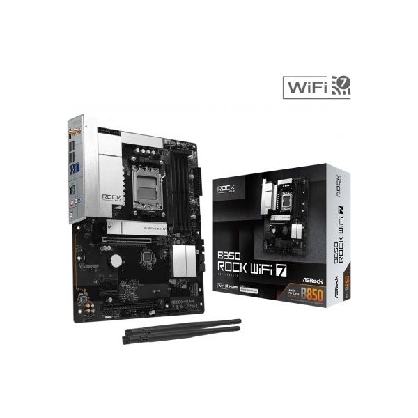 Asrock Motherboard B850 ROCK WIFI 7 AM5 4DDR5 ATX