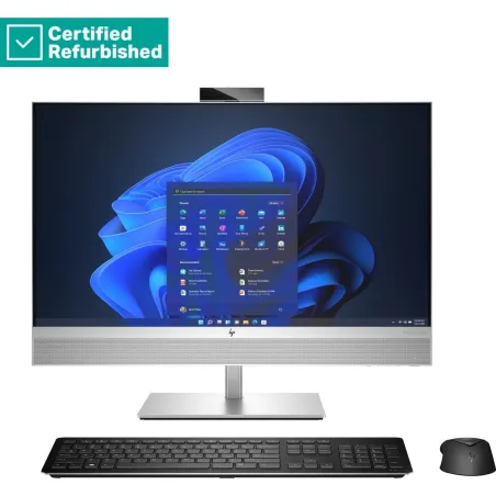HP RENEW SILVER HP Elite 870 G9 AIO All-In-One 27 - i7-14700, 16GB, 512GB SSD, 27 FHD Non-Touch AG, Height Adjustable, DOS, 1 ye