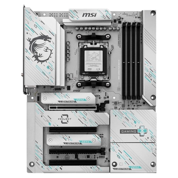 MSI B850 GAMING PLUS WIFI PZ | Processor family AMD B850 | Processor socket AM5 | DDR5 | Supported hard disk drive interfaces SA