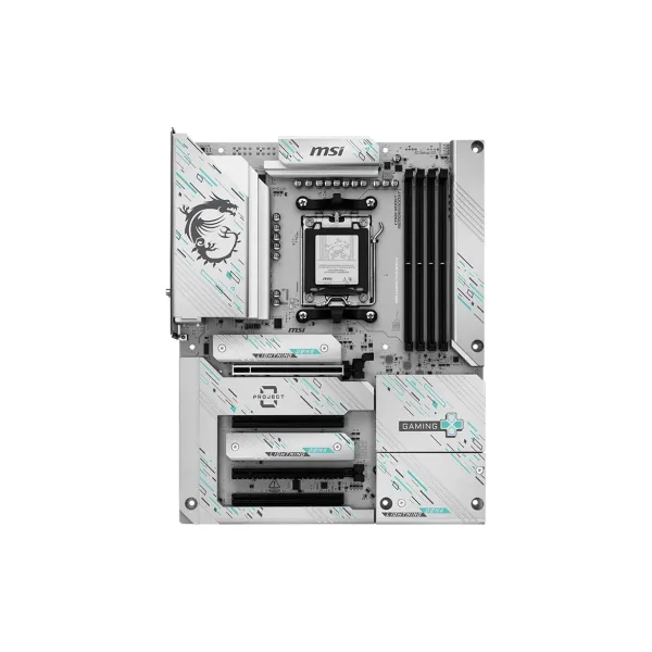 MSI B850 GAMING PLUS WIFI PZ | Processor family AMD B850 | Processor socket AM5 | DDR5 | Supported hard disk drive interfaces SA