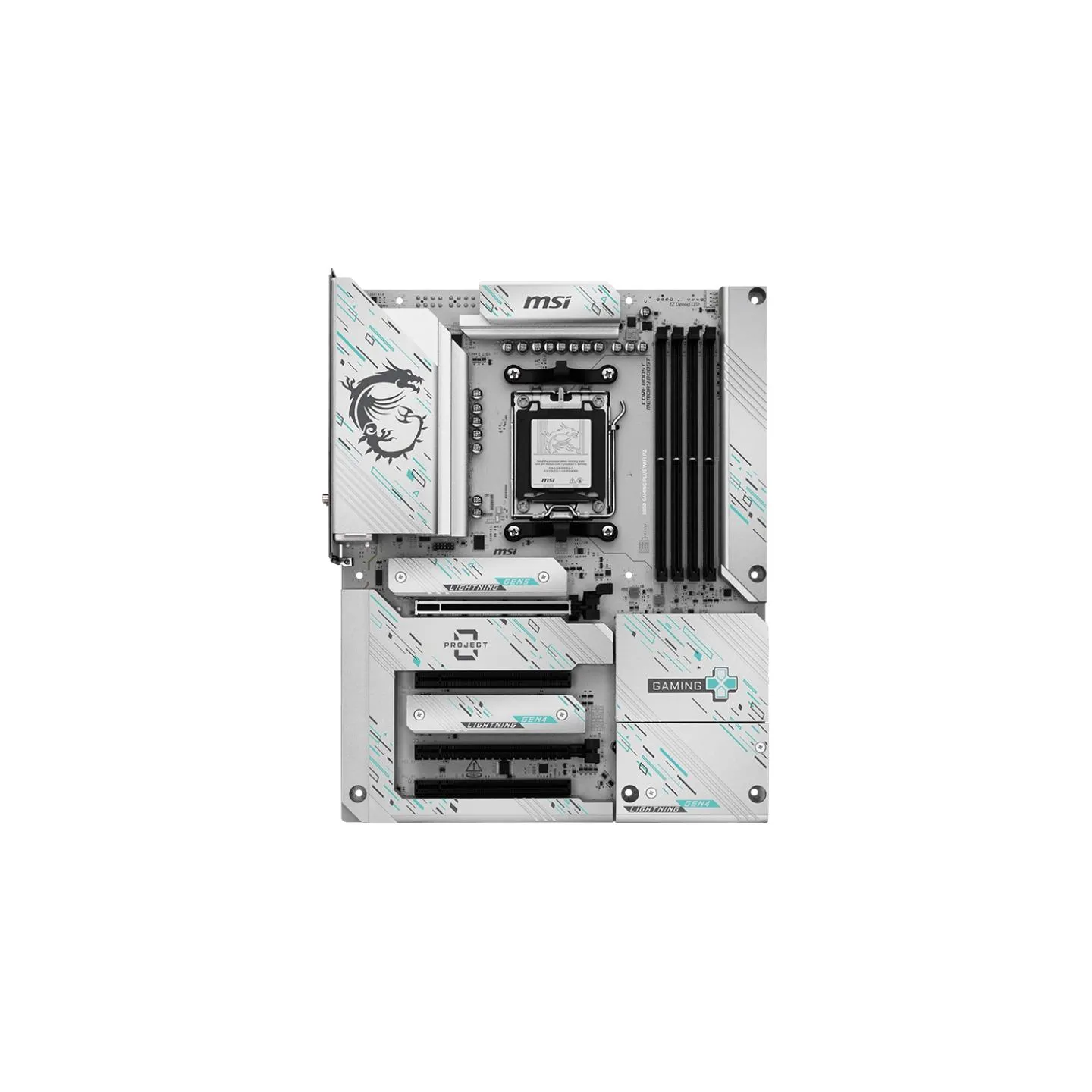 MSI B850 GAMING PLUS WIFI PZ | Processor family AMD B850 | Processor socket AM5 | DDR5 | Supported hard disk drive interfaces SA
