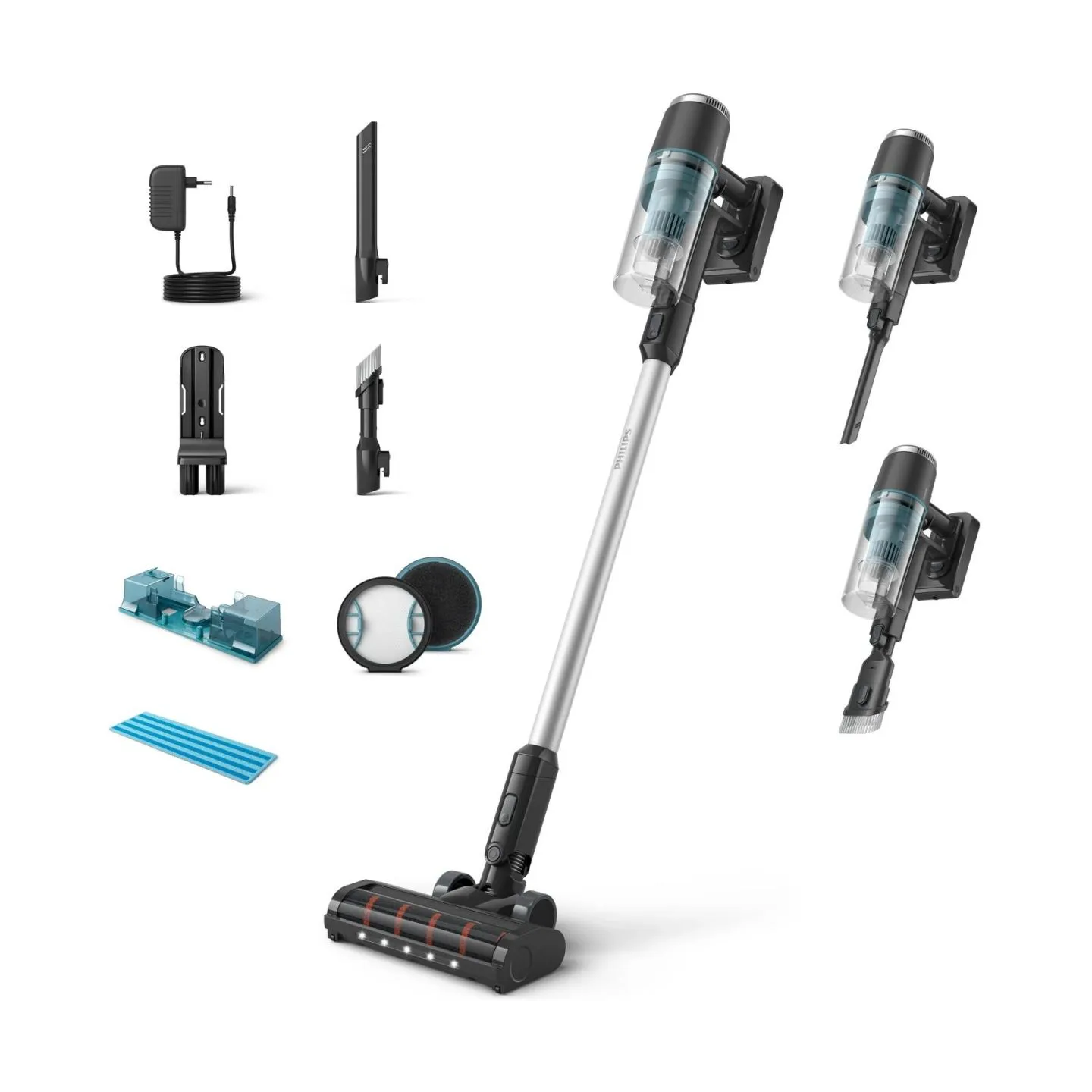 Philips 3000 Series Cordless Stick vacuum cleaner XC3133/01, Up to 60 min, 15 min of Turbo / XC3133/01