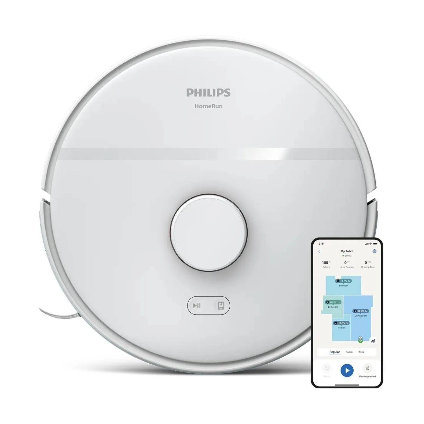 Philips HomeRun 2000 Series Aqua Wet and dry cleaning robot XU2000/25 / XU2000/25