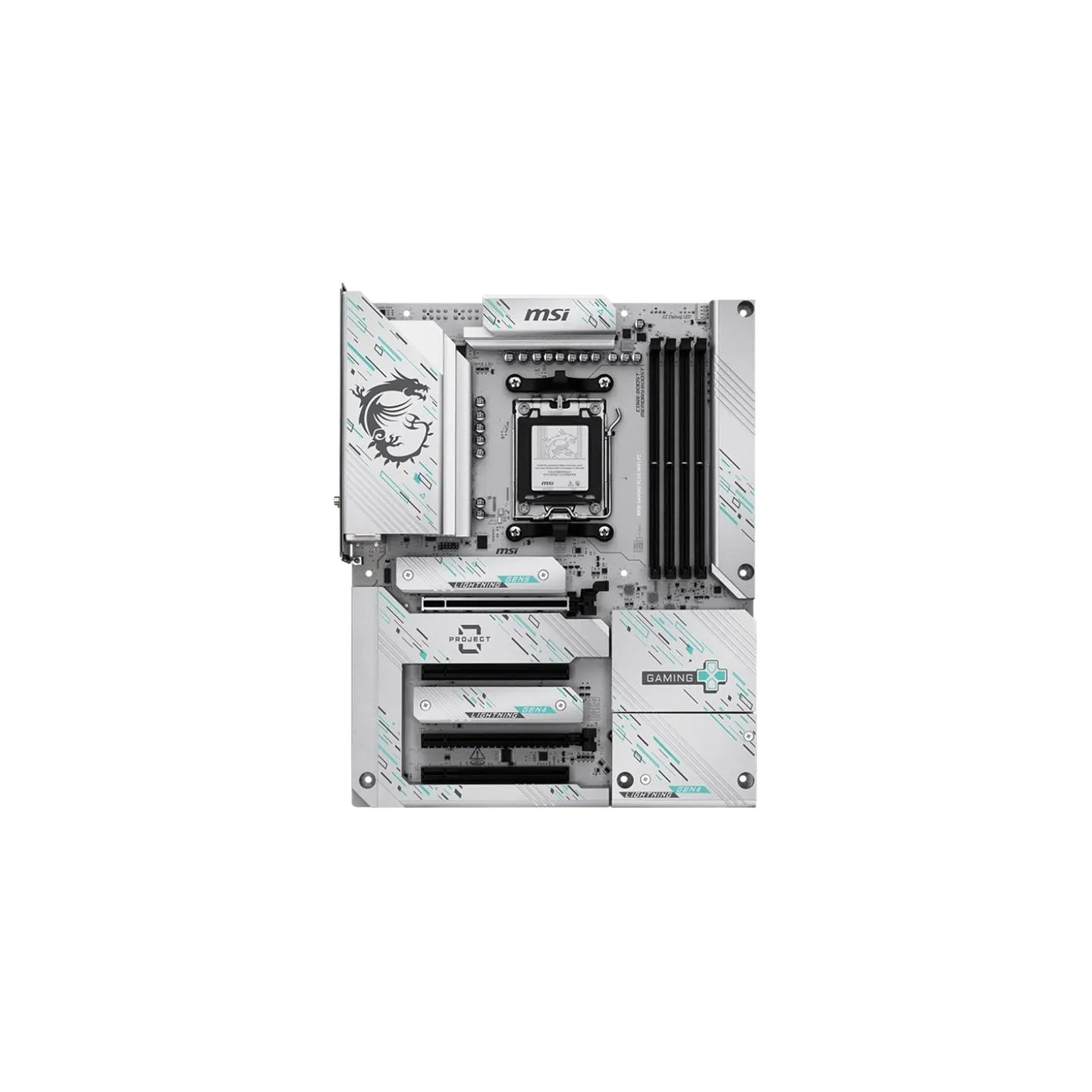 MSI B850 GAMING PLUS WIFI PZ | Processor family AMD B850 | Processor socket AM5 | DDR5 | Supported hard disk drive interfaces SA