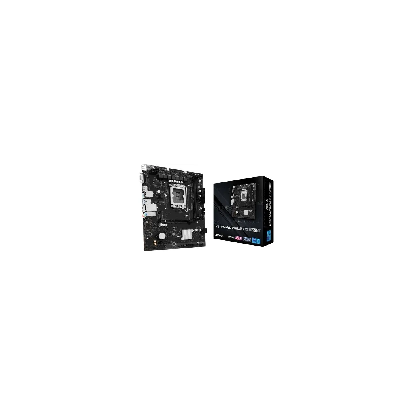 Asrock Motherboard H610M-HDV/M.2 D5 GEN5 s1700 2DDR5 DP/HDMI mAT