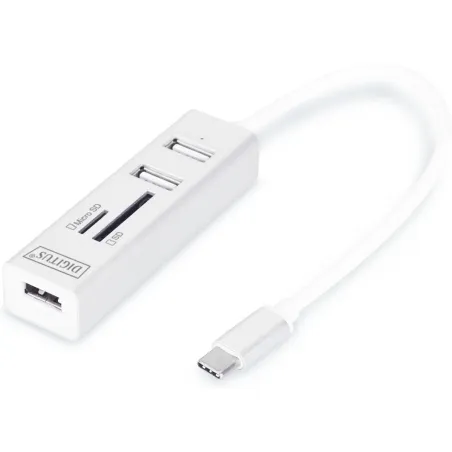 Digitus USB Type-C OTG 3-Port HUB and Card Reader | DA-70243