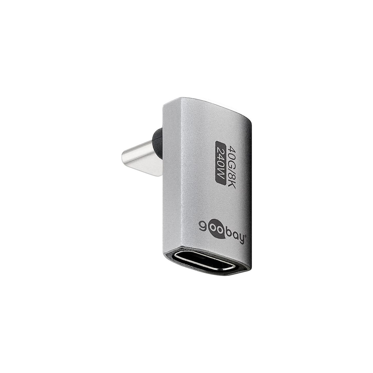 Goobay USB-C Adapter Vertical 90° Long, USB4 | 74442
