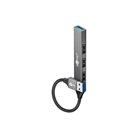 Goobay Slim 4-Port USB Hub, USB-A to USB-A, 5 Gbit/s | 74456